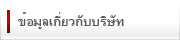ข้อมูลเกี่ยวกับบริษัท