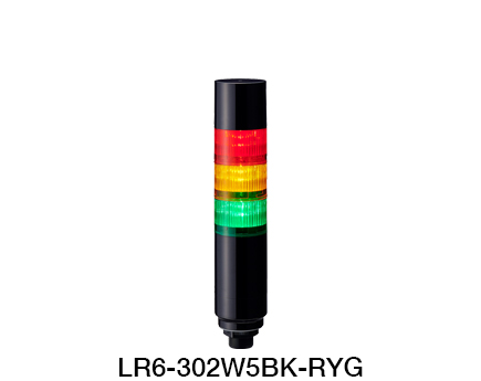 ไฟสัญญาณเตือนแบบชั้น (Φ60) LR6 ซีรีส์ (M12 คอนเนคเตอร์)