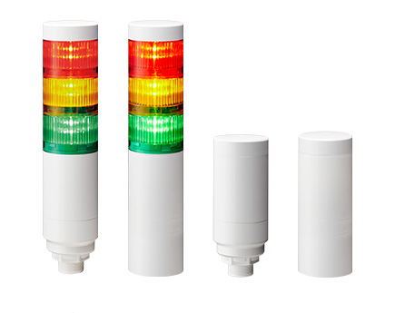 IP67 / IP69K จัดอันดับΦ60มม. เสาสัญญาณ LED พร้อมขั้วต่อ M12 LR6+FB295