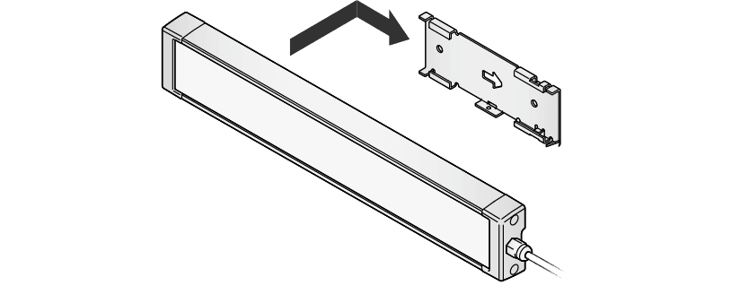 ติดตั้งด้วยอุปกรณ์เสริมที่ให้มา